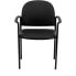 Фото #3 товара Comfort Black Vinyl Stackable Steel Side Reception Chair With Arms