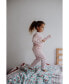 ფოტო #3 პროდუქტის GOTS Certified Organic Cotton Knit 2 Piece Pajama Set For Child, Pink City (Size 10Y), Girls