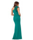 Фото #2 товара Women's Embellished One-Shoulder Scuba Gown