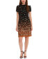 Фото #1 товара Women's Dot-Print Tie-Neck Dress