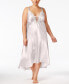 Фото #1 товара Plus Size Satin Stella Lingerie Nightgown