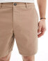 ASOS DESIGN slim chino shorts in stone