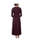 ფოტო #4 პროდუქტის Maternity Ripe Jude Cross Front Nursing Dress Maroon/Black