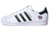 Фото #1 товара adidas originals Superstar 轻便防滑 低帮 板鞋 女款 黑白彩标 / Кроссовки Adidas originals Superstar FX8543