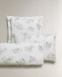 Toile de jouy beach pillowcase