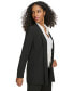 Фото #3 товара Women's Open-Front Shawl-Collar Blazer