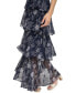 ფოტო #3 პროდუქტის Women's Tiered Chiffon Maxi Dress