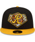 Фото #1 товара Men's Black, Gold Rochester Red Wings Theme Night 59FIFTY Fitted Hat