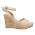 CL by Laundry Beaming Wedge Womens Beige Casual Sandals IBCS12PCE-834