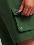 Фото #5 товара Bonobos Fielder Utility Cargo Short Men's XL Green Polyester Flat Front Stretch