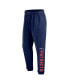 Men's Navy New England Patriots Big and Tall Chop Block Lounge Pants