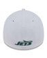 Фото #2 товара Men's White New York Jets NFL Iced II 39THIRTY Flex Hat