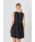 Women's Pintuck Voluminous Mini Dress