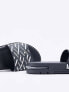 Фото #7 товара River Island geo cleated sliders in black