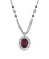 Фото #1 товара 2028 acrylic Purple Oval Necklace