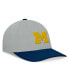 Фото #4 товара Men's Gray/Navy Michigan Wolverines Mick Flex Hat