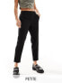 Vero Moda Petite straight leg trousers in black