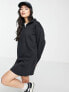 Фото #1 товара Threadbare Jenna half zip mini sweater dress in black