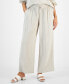 Фото #1 товара Petite Cotton Gauze Wide-Leg Pants, Created for Macy's