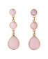 Dreamy Bronze and Genuine Pink Opal Drop Earrings