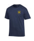 Фото #3 товара Men's Navy Michigan Wolverines Football All-Time Wins Leader T-shirt