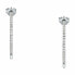 Tesori SAIW147 silver hoop earrings with zircons