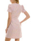 ფოტო #2 პროდუქტის Juniors' Bouclé-Knit Button-Front Dress