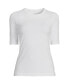 ფოტო #1 პროდუქტის Plus Size Lightweight Jersey Skimming Elbow Sleeve Crew Neck T-shirt