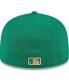 Фото #4 товара Men's White/Green New York Mets 2024 St. Patrick's Day 59FIFTY Fitted Hat