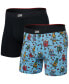 ფოტო #1 პროდუქტის Men's Vibe Xtra 2-Pk. Slim-Fit Boxer Briefs