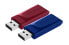 Фото #2 товара Verbatim Slider - USB Drive - 2x32 GB - Blue/Red - 32 GB - USB Type-A - 2.0 - Slide - 8 g - Blue - Red