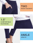 Фото #6 товара Bamans Women's Stretch Trousers Skinny Fit Straight Suit Trousers Long Jogging Bottoms Leggings with Pockets Elegant Casual Trousers Elastic Bengaline Jegging