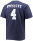 Фото #2 товара Men's Big and Tall Dak Prescott Navy Dallas Cowboys Player Name Number T-shirt