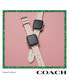 Фото #4 товара Ремешок для часов Coach белый Pearlized Signature C Silicone для Apple Watch 38, 40, 41 мм