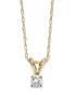 Macy's diamond Accent Pendant Necklace in 10k Gold