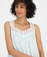 Фото #2 товара Women's Cotton Lace-Trim Chemise, Created for Macy's