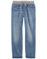 Фото #5 товара Kid Drawstring Pull-On Jeans - Blue 5