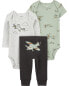 Фото #5 товара Baby 3-Piece Airplane Little Outfit Set 3M