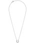 ფოტო #3 პროდუქტის Diamond Horseshoe Pendant Necklace (1/6 ct. t.w.) in 14k White or Yellow Gold, 17" + 2" extender, Created for Macy's