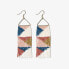 INK + ALLOY Brooke Triangles Beaded Fringe Earrings Rust