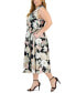 Фото #3 товара Plus Size Jenna Floral Drawstring-Waist Dress