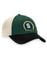 ფოტო #3 პროდუქტის Men's Green Michigan State Spartans Refined Trucker Adjustable Hat