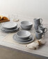 Фото #7 товара ColorTrio Coupe 16 Piece Dinnerware Set, Service for 4