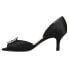 Фото #3 товара Nina Corrine Peep Toe Evening Pumps Womens Black Dress Casual CORRINE-BLACK