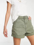 Фото #2 товара ASOS DESIGN Tall slouchy mom short in washed khaki