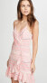 Parker 292445 Women's Jay Sleeveless Fitted Ruffle Front Mini Dress, Size 10