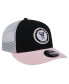 Фото #3 товара Men's Black Inter Miami CF Throwback Trucker Low Profile 9FIFTY Snapback Hat