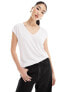 Фото #1 товара Vero Moda v-neck t-shirt in white