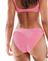 & Other Stories crinkle bikini brief in pink