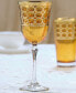 Фото #5 товара Amber Color White Wine Goblet with Gold-Tone Rings, Set of 4